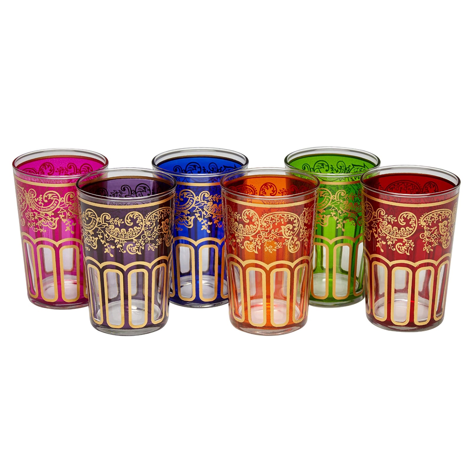 Moroccan Color Tea Glasses Set