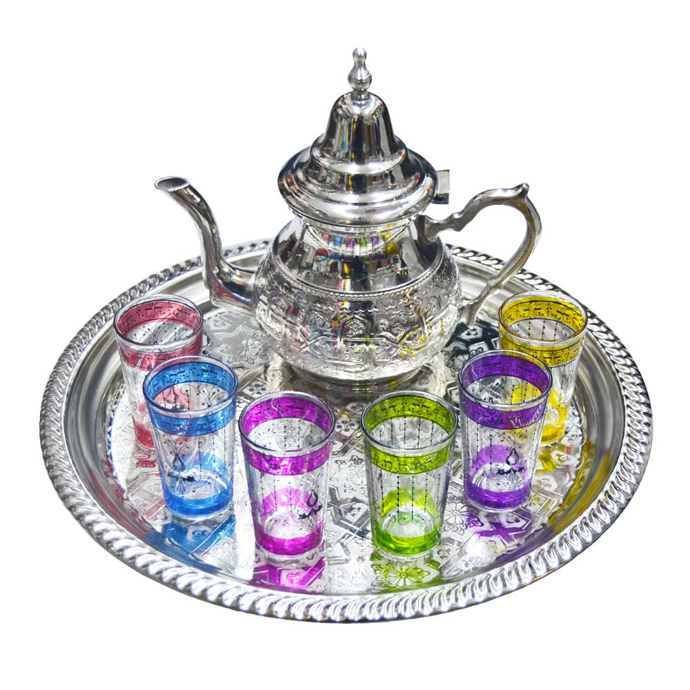 Moroccan Tea Set With Tray