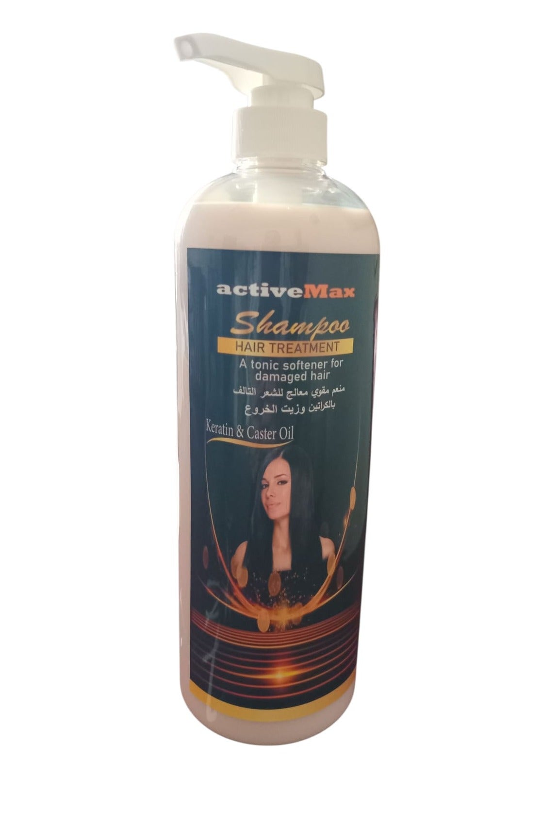 Shampoo With Pure Castor Oil and Keratin Hair Treatment a Tonic Softener For Damaged Hair 1000 ML
