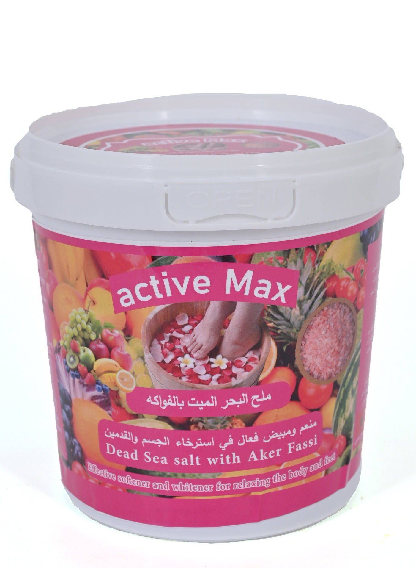 Dead Sea Bath Salt With Mix Fruits for Relaxing the Body and Feet 600 gr.
